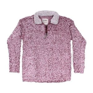 Tipped Women's Stadium Pullover in Vintage Wine by True Grit (Dylan)
